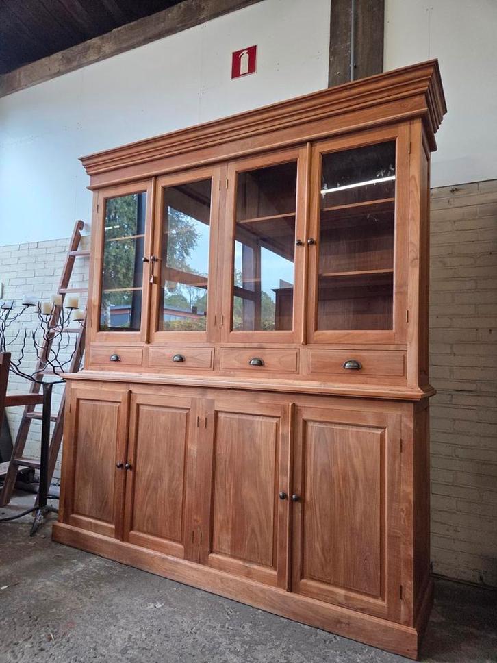 Prachtige buffetkast / vitrinekast / boekenkast /servieskast, Huis en Inrichting, Kasten | Ladekasten, Zo goed als nieuw, 200 cm of meer