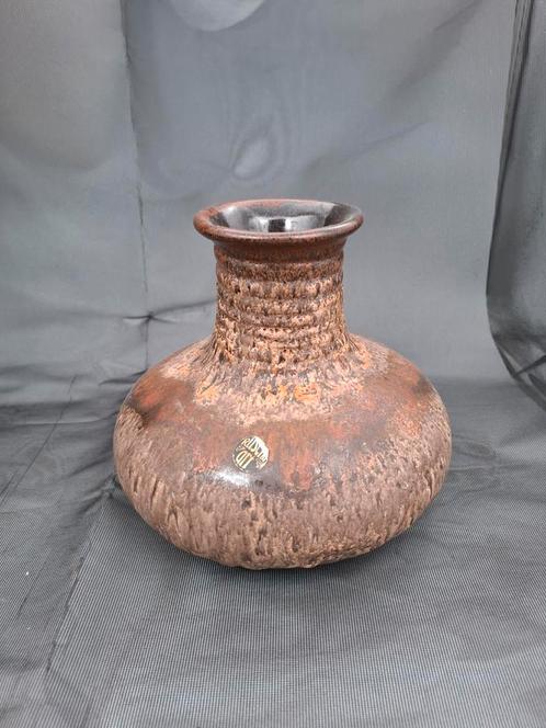 Fat lava  west germany  kan / object/ vaas, Huis en Inrichting, Woonaccessoires | Vazen, Zo goed als nieuw, Minder dan 50 cm, Aardewerk of Porselein