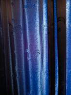 Blauwe Overgordijnen kamerhoog - 4.30m breed, Huis en Inrichting, Stoffering | Gordijnen en Lamellen, Ophalen of Verzenden, Zo goed als nieuw