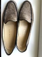 BRUNATE  bruine leren instappers met kant- motief mt 39,5, Bruin, Instappers, Ophalen of Verzenden, BRUNATE