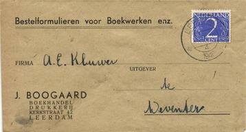 J. Boogaard, Leerdam - 07.1948 - enveloppe beschikbaar voor biedingen
