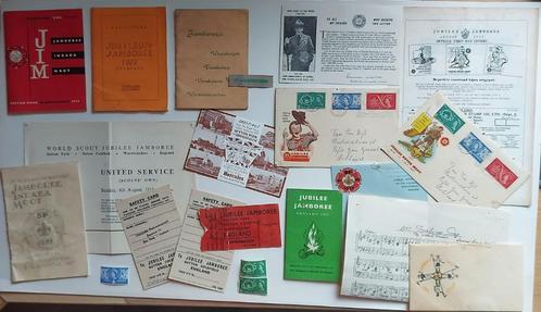 scouting collectie Wereld Jamboree /Moot / Indaba 1957 JIM, Verzamelen, Scouting, Gebruikt, Overige typen, Ophalen of Verzenden