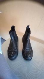 Zwarte laarsjes met elastieke boord maat 39, Ophalen of Verzenden, Zo goed als nieuw, Zwart