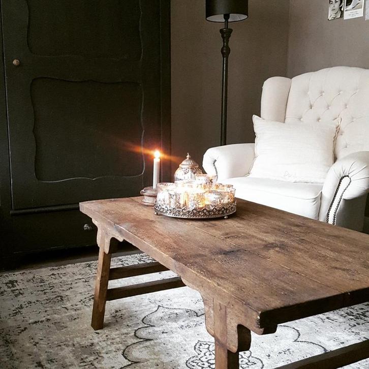 Landelijke salontafel* Chinees *oud,sober,hout* Huisje Sfeer, Huis en Inrichting, Woonaccessoires | Overige, Nieuw, Ophalen of Verzenden