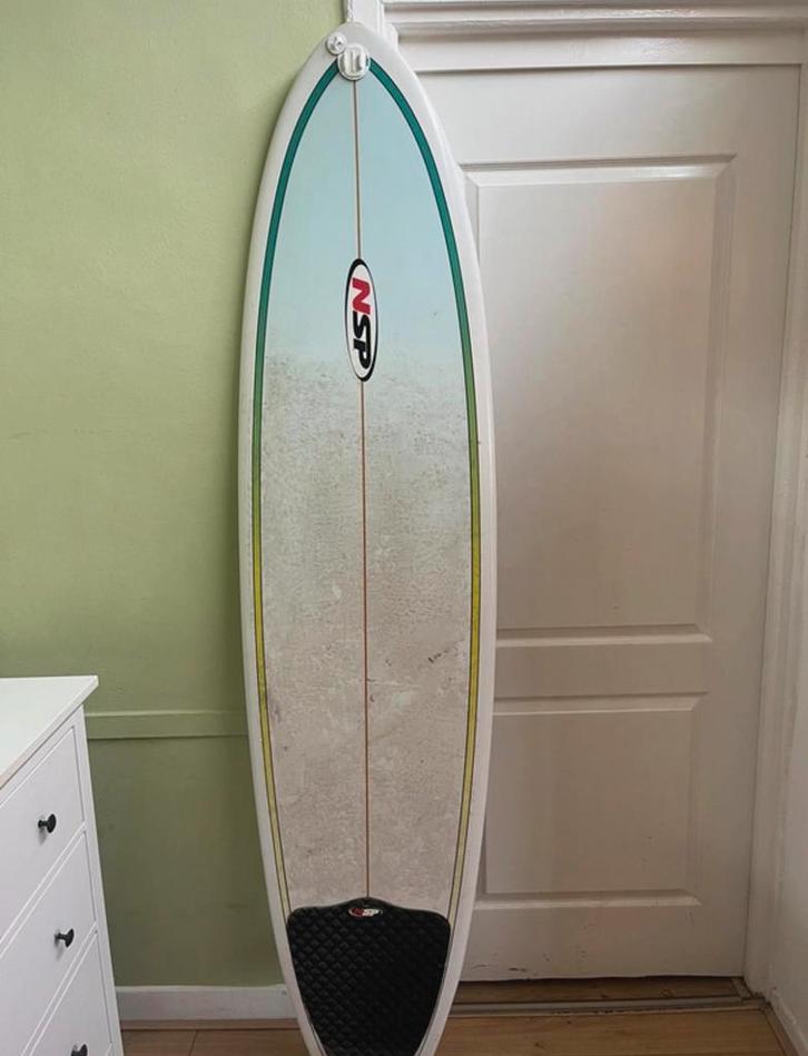 NSP Fish Surfboard Epoxy 7'2", Watersport en Boten, Golfsurfen, Gebruikt, Fish, Met vinnen, Ophalen