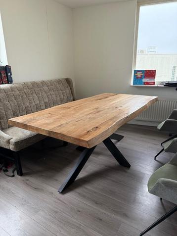 Robuuste Boomstamtafel 200x95 cm  beschikbaar voor biedingen