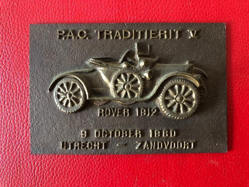 Unieke Oldtimer Plaquette Utrecht-Zandvoort 1962, Verzamelen, Merken en Reclamevoorwerpen, Gebruikt, Overige typen, Ophalen of Verzenden