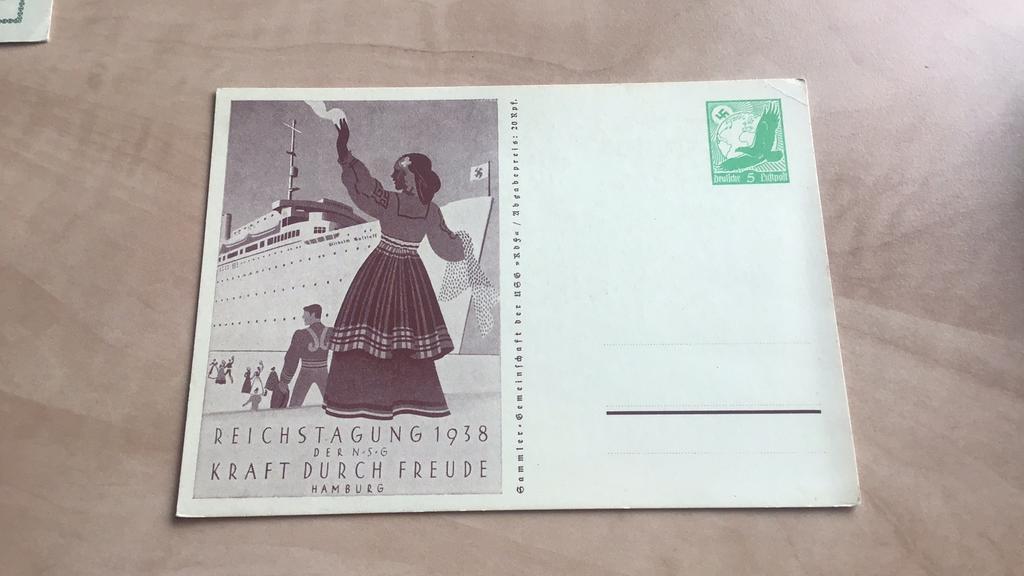 Propaganda briefkaart van het derde rijk, Verzamelen, Ophalen of Verzenden, Overige soorten, Nederland, Foto of Poster