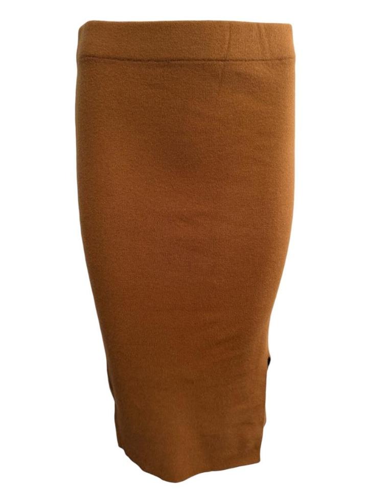 Selected Femme rok M, Kleding | Dames, Rokken, Zo goed als nieuw, Maat 38/40 (M), Geel, Onder de knie, Ophalen of Verzenden