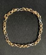 14 karaat (585) massief gouden armband jasseron infinity, Ophalen of Verzenden, Zo goed als nieuw, Goud, Goud