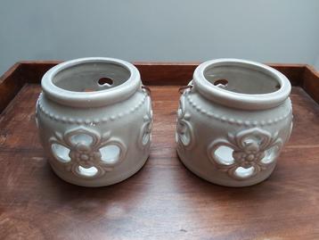 Riverdale windlichten kleur grijs/groen beschikbaar voor biedingen