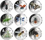 Volledige Duitse insecten vijfjes collectie, Duitsland, 5 euro, Goud, Verzenden