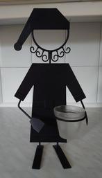 metalen kerstman met schaaltje, Diversen, Kerst, Ophalen of Verzenden, Nieuw