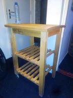 Keuken trolly met hakensnijplank verijbaar, Ophalen, Zo goed als nieuw