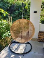 HK living Hangstoel met standaard, Huis en Inrichting, Stoelen, Ophalen, Gebruikt, Bruin, Boho