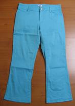3/4 aqua blauwe stretch broek 38/M., Maat 38/40 (M), Blauw, Ophalen of Verzenden, Zo goed als nieuw