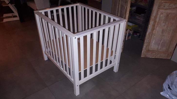 Houten box van TWF, Kinderen en Baby's, Boxen, Gebruikt, Rechthoekig, In hoogte verstelbaar, Ophalen