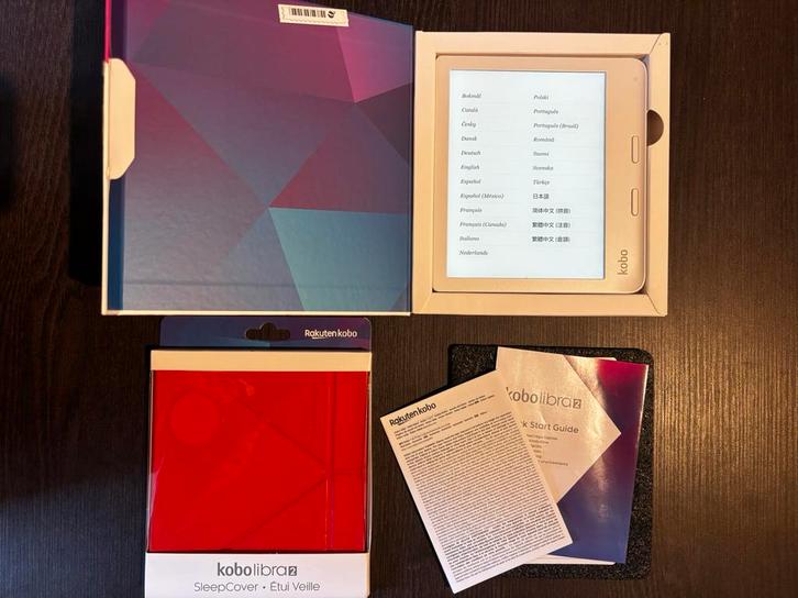Kobo Libra 2 + Sleepcase, Computers en Software, E-readers, Zo goed als nieuw, Verzenden