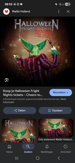 Walibi Fright Night Ticket 1 November, Tickets en Kaartjes, Eén persoon