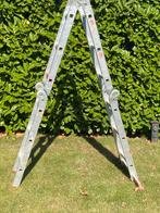 Altrex aluminium ladder vier-delig, Doe-het-zelf en Verbouw, Ladders en Trappen, Ophalen, Gebruikt, Ladder, Opvouwbaar of Inschuifbaar