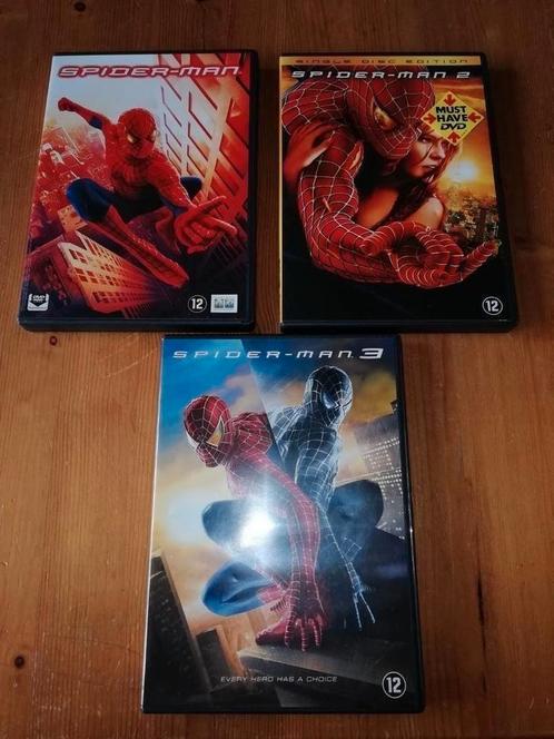 Spiderman dvd's, deel 1t/m 3 nieuw, €1,- p. stk, samen €2,50, Cd's en Dvd's, Dvd's | Science Fiction en Fantasy, Zo goed als nieuw
