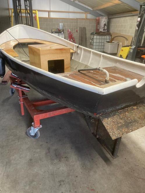 Te koop schippersvletje met open keerkoppeling, Watersport en Boten, Sloepen, Gebruikt, 3 tot 6 meter, Geen motor, Overige brandstoffen