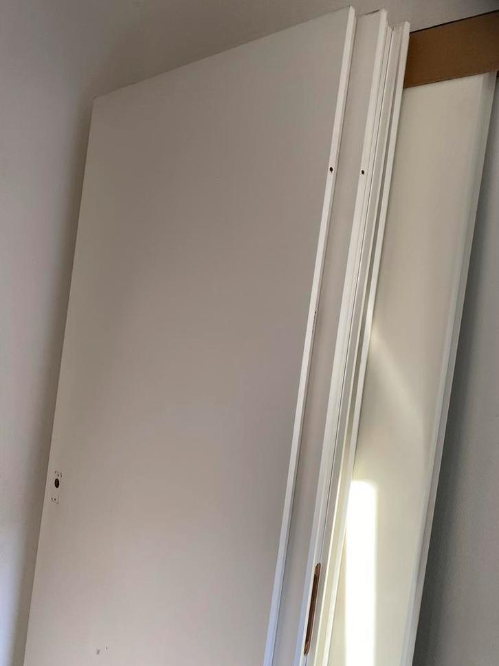 5 Opdek Binnendeuren Wit - Standaardmaten, Doe-het-zelf en Verbouw, Deuren en Horren, Gebruikt, Binnendeur, 200 tot 215 cm, 80 tot 100 cm