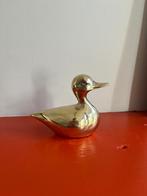 Vintage messing eendje, gepoetst, Antiek en Kunst, Ophalen of Verzenden