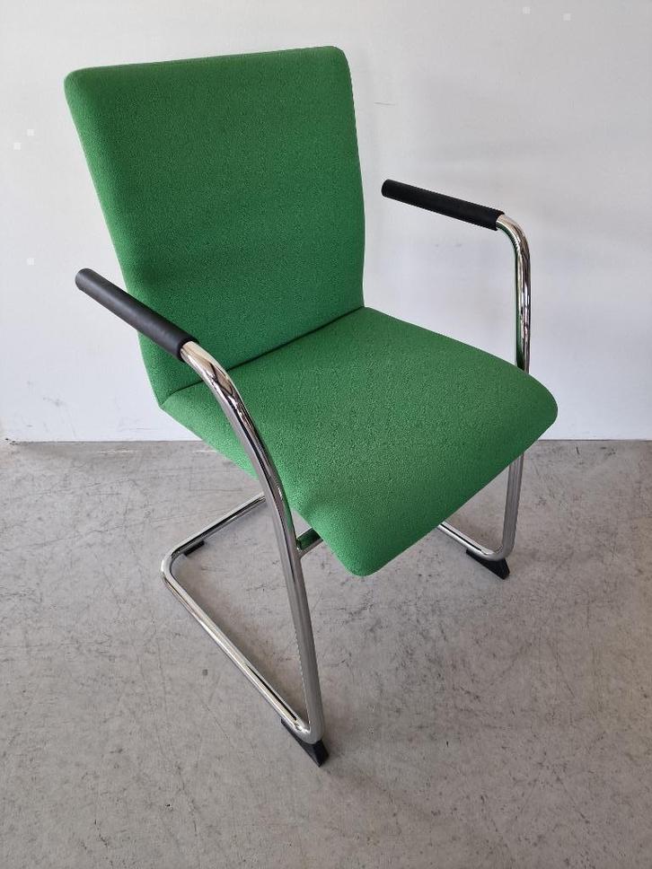 Lande design vergaderstoel , slede vergaderstoel ,sledestoel, Huis en Inrichting, Stoelen, Zo goed als nieuw, Eén, Overige materialen