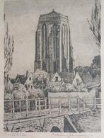 Ets Zierikzee Marius Janssen, Antiek en Kunst, Kunst | Etsen en Gravures, Verzenden