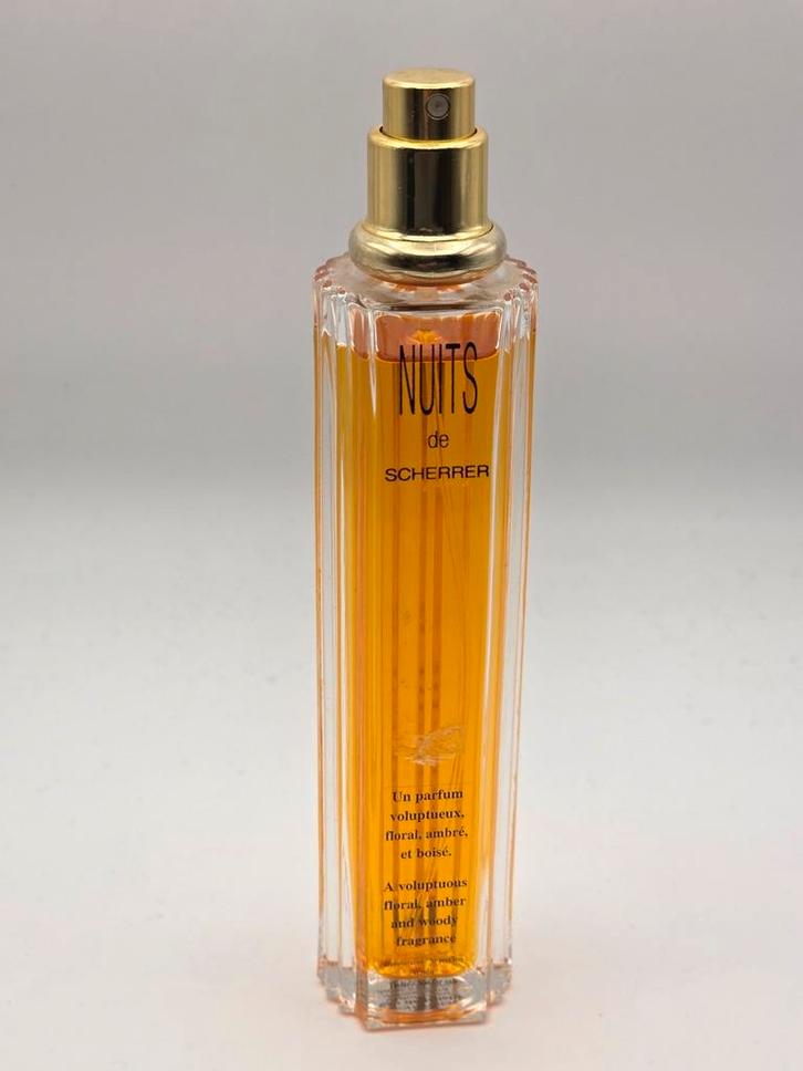 Nuits de Scherrer Jean-Louis Scherrer 50ML vintage, Sieraden, Tassen en Uiterlijk, Uiterlijk | Parfum, Zo goed als nieuw, Ophalen of Verzenden
