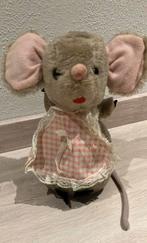 Miezemuis muis Beatrice Mouse 1977 knuffel met schort 23 cm, Ophalen of Verzenden, Gebruikt, Overige typen