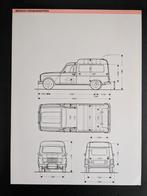 Leaflet A4 Technische gegevens RENAULT 4F4 / 4F6 1984, Ophalen of Verzenden, Zo goed als nieuw, Renault