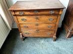 Antieke eiken commode / ladekast ca. 1850–1880, Ophalen, Gebruikt, Eikenhout, 50 tot 100 cm