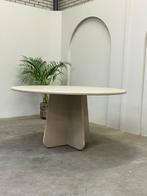 Eettafel betonciré rond 150, Ophalen, 100 tot 150 cm, Rond, Nieuw