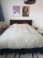Boxspring Narvik Leen Bakker, Huis en Inrichting, Ophalen, Tweepersoons, Zo goed als nieuw, Grijs
