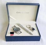 Giftbox - cadeauset - herenhorloge + pen + kompas - NIEUW -, Nieuw, Overige merken, Ophalen of Verzenden, Polshorloge