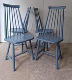 Prachtige set 4 x vintage Pastoe spijlenstoelen jaren 60, Ophalen of Verzenden, Gebruikt, Bruin