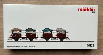 Märklin HO 46129 Autotransportwagen Laaes beschikbaar voor biedingen