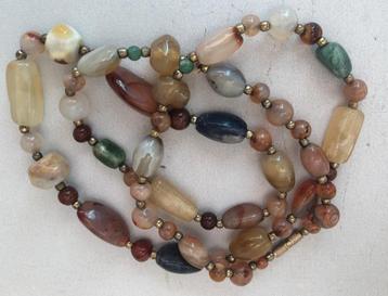Vintage Diverse edelstenen ketting  beschikbaar voor biedingen