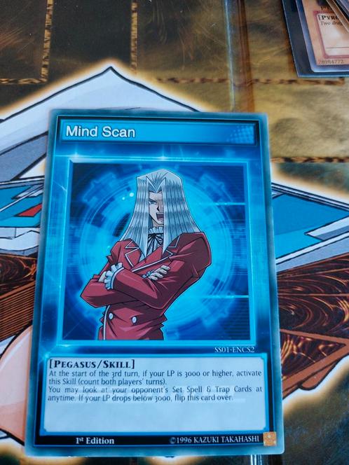 Yu-gi-oh mind scan ss01-encs2 first edition, Hobby en Vrije tijd, Verzamelkaartspellen | Yu-gi-Oh!, Zo goed als nieuw, Ophalen of Verzenden