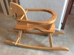 Stevig houten hobbelpaard. met zitbeugel 82 x 58 cm, Kinderen en Baby's, Speelgoed | Houten speelgoed, Ophalen, Gebruikt, Rij- of Hobbelspeelgoed