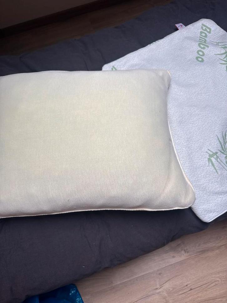 Lucovitaal Bamboo Hoofdkussen - Nieuw!, Huis en Inrichting, Woonaccessoires | Kussens, Nieuw, Wit, Rechthoekig, Ophalen