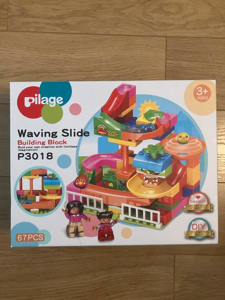 Lego Duplo Pilage Waving Slide Bouwblokken 67 stuks, Kinderen en Baby's, Speelgoed | Bouwstenen, Zo goed als nieuw, Overige merken