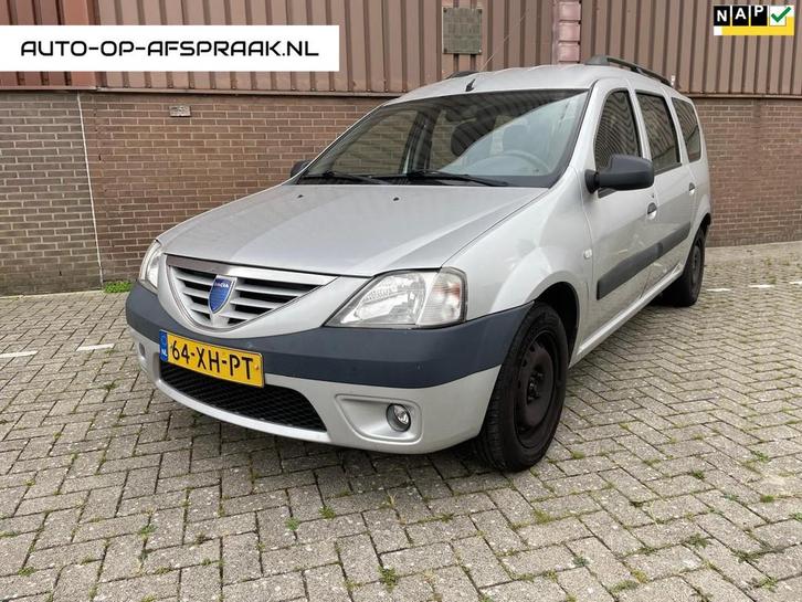 Dacia Logan MCV 1.6-16V Lauréate 7p. Airco 7persoons APK 20, Auto's, Dacia, Bedrijf, Te koop, Logan MCV, ABS, Airbags, Airconditioning