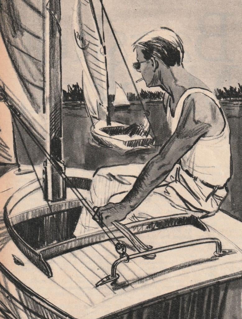 Retro reclame 1964 Koala heren ondergoed op de boot, Verzenden, Overige typen