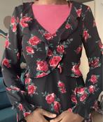 Bloemetjes rozen top 32, Kleding | Dames, HM, Zwart, Ophalen of Verzenden, Zo goed als nieuw