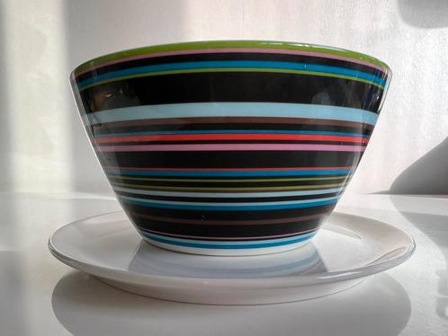 Nieuw Iittala Origo Kom en Bord Roze Zwart Alfredo Häberli, Huis en Inrichting, Keuken | Servies, Nieuw, Schaal of Schalen, Overige stijlen
