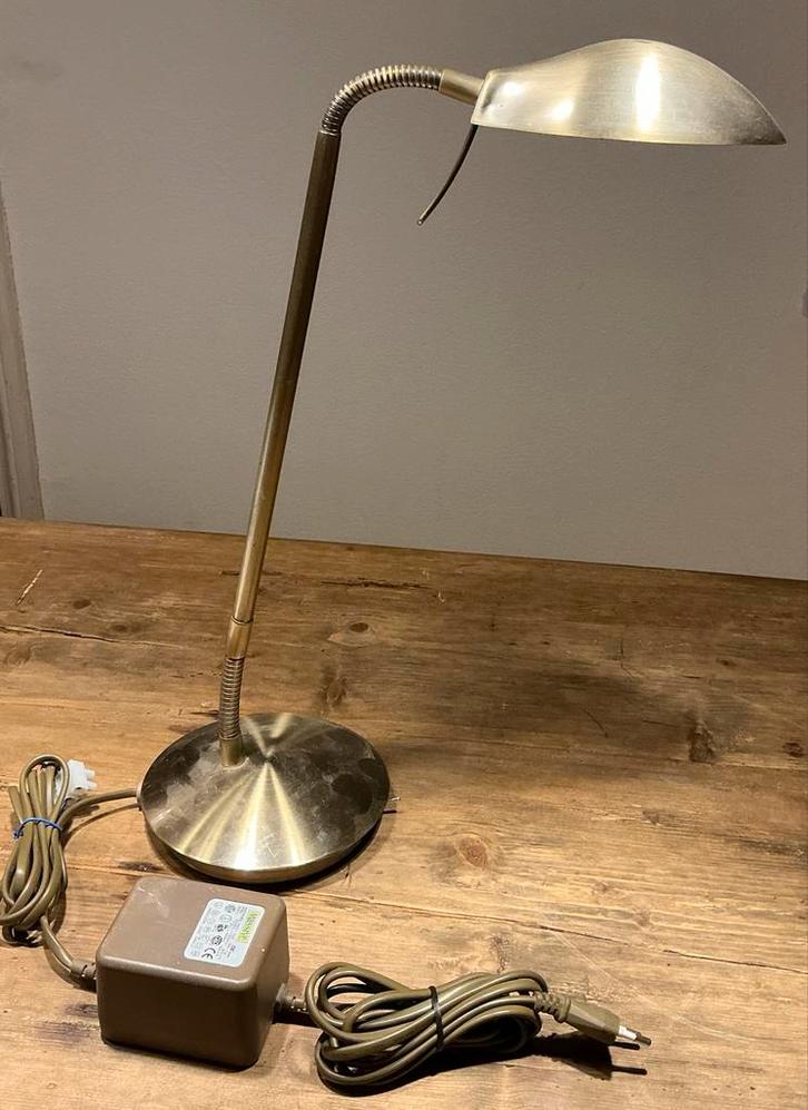 Vintage Bureaulamp - Stijlvol & Functioneel, Huis en Inrichting, Lampen | Tafellampen, Gebruikt, Minder dan 50 cm, Metaal, Ophalen of Verzenden