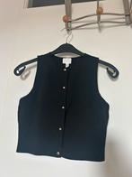 Zwart gilet met gouden knopen H&M - Maat XS - Nieuw, H&M, Ophalen of Verzenden, Nieuw